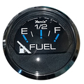 Faria Beede Instruments Chesapeake Black SS 2" Fuel Level Gauge (E-1/2-F) 13701